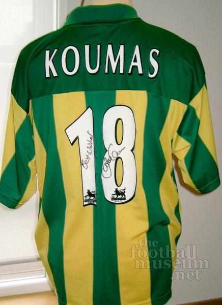 Jason Koumas  Match Worn West Bromwich Albion Shirt