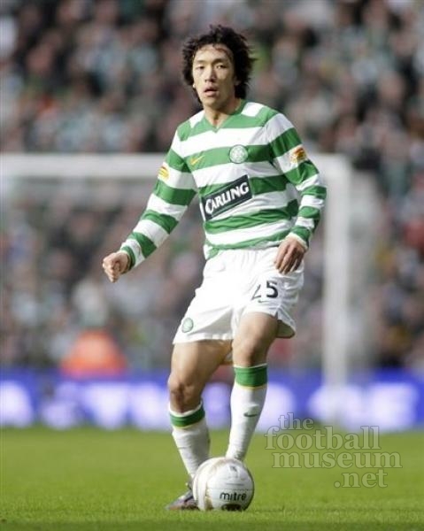 Shunsuke Nakamura Celtic Match Worn Shirt.