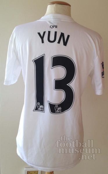 Yun Suk  Young  Match Worn Queens Park Rangers Shirt