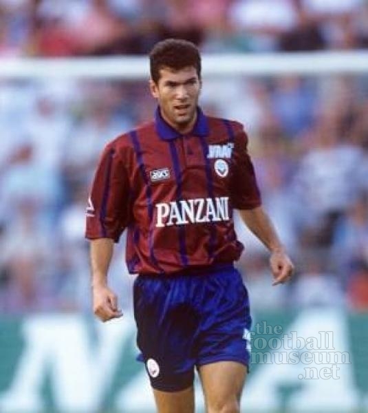 Zinedine Zidane Bordeaux Match Worn Shirt.